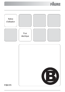 Mode d’emploi Faure FOB570N Four