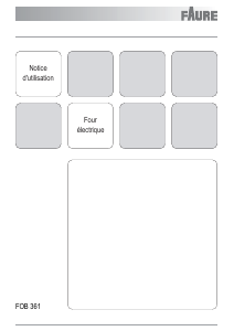 Mode d’emploi Faure FOB361X Four
