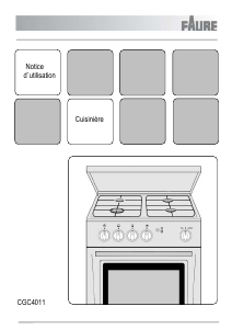 Mode d’emploi Faure CGC4011R Cuisinière