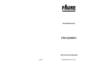 Mode d’emploi Faure FRC325WO1 Réfrigérateur