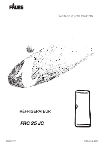 Mode d’emploi Faure FRC25JC Réfrigérateur