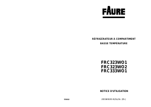 Mode d’emploi Faure FRC333WO1 Réfrigérateur