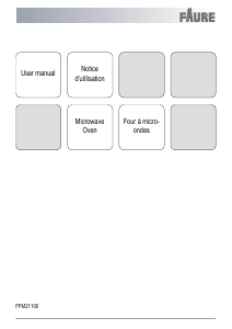 Mode d’emploi Faure FFM21100WA Micro-onde