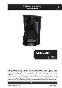 Instrukcja Sencor SCE 5000BK Ekspres do kawy