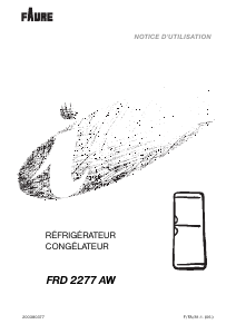 Mode d’emploi Faure FRD2277AW Réfrigérateur combiné
