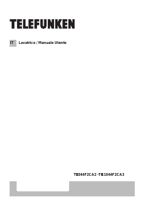 Manuale Telefunken TKG1044F2CA3 Lavatrice
