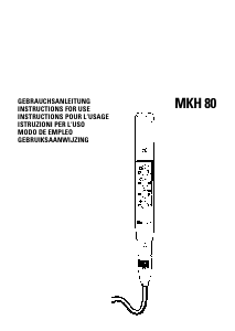 Handleiding Sennheiser MKH 80 Microfoon