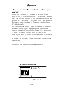 Mode d’emploi Neff B4560W0FN Four
