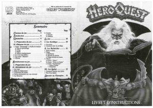 Mode d’emploi MB Hero Quest