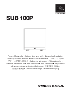 Instrukcja JBL Arena Sub 100P Subwoofer
