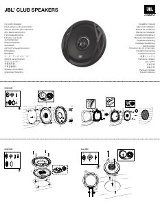 Manual JBL Club 3020 Car Speaker