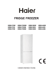 Mode d’emploi Haier HBM-566B Réfrigérateur combiné