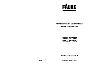 Mode d’emploi Faure FRC324WO1 Réfrigérateur