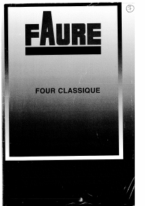 Mode d’emploi Faure CFC412M1 Four