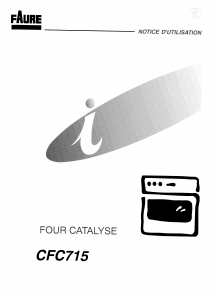 Mode d’emploi Faure CFC715W Four