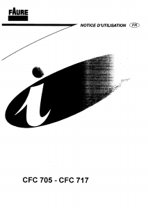 Mode d’emploi Faure CFC717N Four