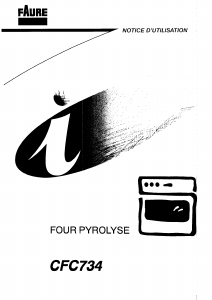 Mode d’emploi Faure CFC734N Four