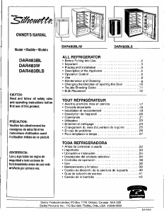 Manual de uso Danby DAR483BLS Silhouette Refrigerador