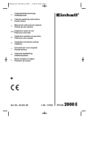 Instrukcja Einhell RT-HA 2000 E Opalarka