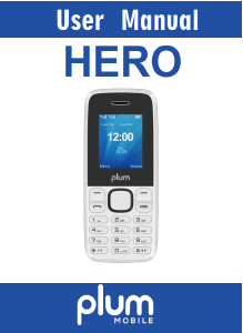 Manual Plum B103 Hero Mobile Phone