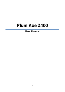 Manual Plum Z400 Axe Mobile Phone