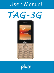 Manual Plum A103 Tag 3G Mobile Phone