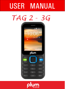 Manual Plum A105 Tag 2 3G Mobile Phone