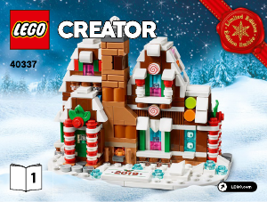 Mode d’emploi Lego set 40337 Creator Ensemble La mini maison en pain d'épices
