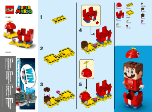 Manuale Lego set 71371 Super Mario Mario elica - Power Up Pack