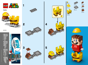 Manuale Lego set 71373 Super Mario Mario costruttore - Power Up Pack