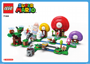 Manual de uso Lego set 71368 Super Mario Set de expansión - Caza del Tesoro de Toad