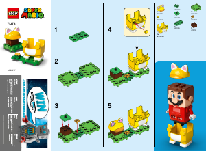 Bruksanvisning Lego set 71372 Super Mario Power-Up-pakken Katte-Mario