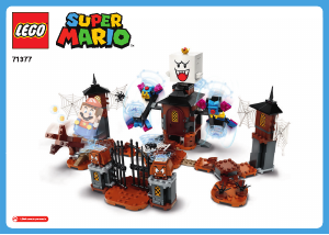 Vadovas Lego set 71377 Super Mario Karaliaus Boo ir apsėstojo kiemo papildymas