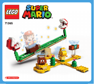 Manual Lego set 71365 Super Mario Piranha plant power slide expansion set