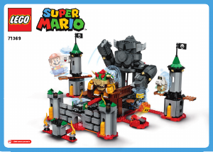 Manual Lego set 71369 Super Mario Bowsers castle boss battle expansion set