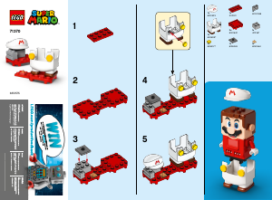 Brugsanvisning Lego set 71370 Super Mario Ild-Mario powerpakke