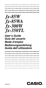 Bedienungsanleitung Casio FX-85WA Rechner