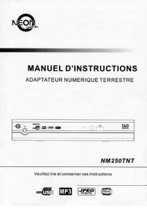 Mode d’emploi Neom NM250TNT Récepteur numérique