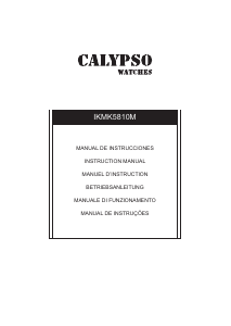 Mode d’emploi Calypso K5810 Montre