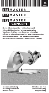 Mode d’emploi Graef 172 Master Concept Trancheuse