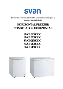 Manual de uso Svan SVCH450DDC Congelador