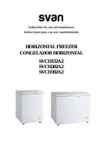 Manual de uso Svan SVCH152A2 Congelador
