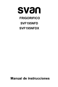 Bruksanvisning Svan SVF195NFDX Kyl-frys