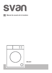 Manual de uso Svan SVL531 Lavadora