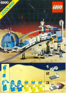 Bruksanvisning Lego set 6990 Futuron Monorailstationen