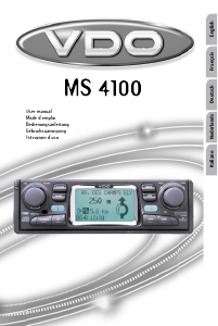 Mode d’emploi VDO Dayton MS 4100 Système de navigation