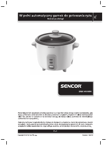Instrukcja Sencor 0600WH Kuchenka ryżu