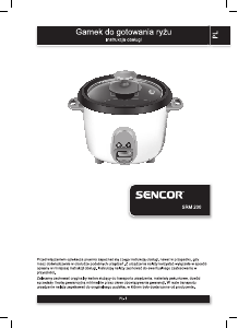 Instrukcja Sencor SRM 200 Kuchenka ryżu