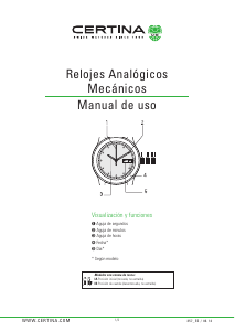 Manual de uso Certina Urban C033.407.16.013.00 DS-8 Reloj de pulsera