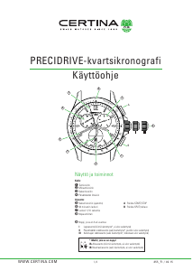 Käyttöohje Certina Urban C033.234.36.048.00 DS-8 Rannekello
